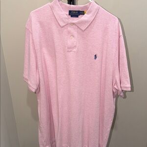 Polo by Ralph Lauren Light Pink Short-Sleeve Polo with Blue Pony
